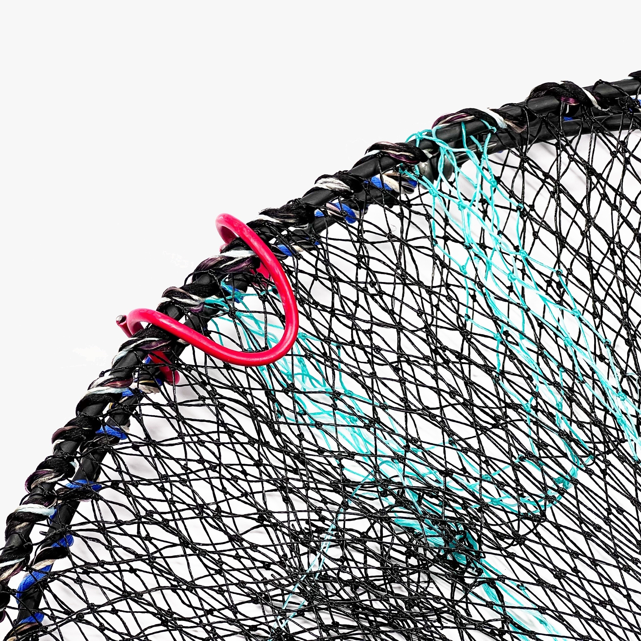Portable 2-Layer Fishing Net with Foldable Trap for Fish and Shrimp - 37 x  30cm