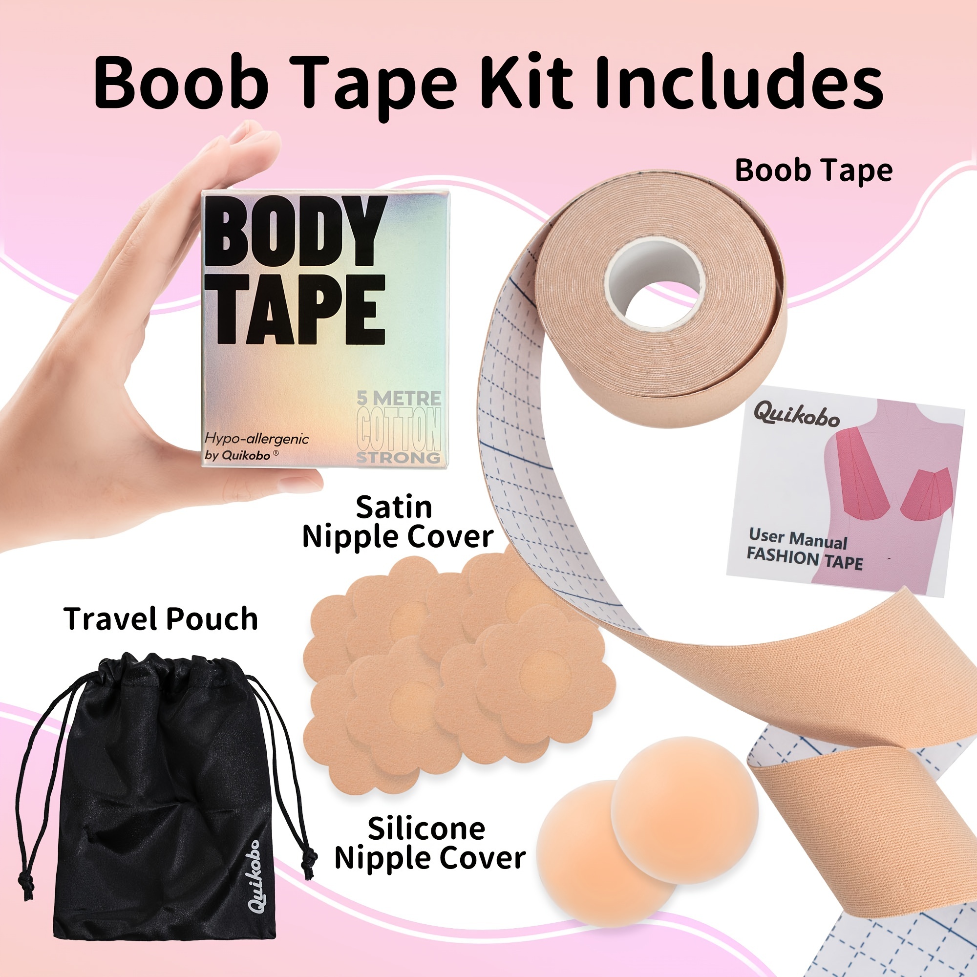 Women's Cloth Tape Boobs Tape Breast Lift Tape Push Up Boobs - Temu  Australia