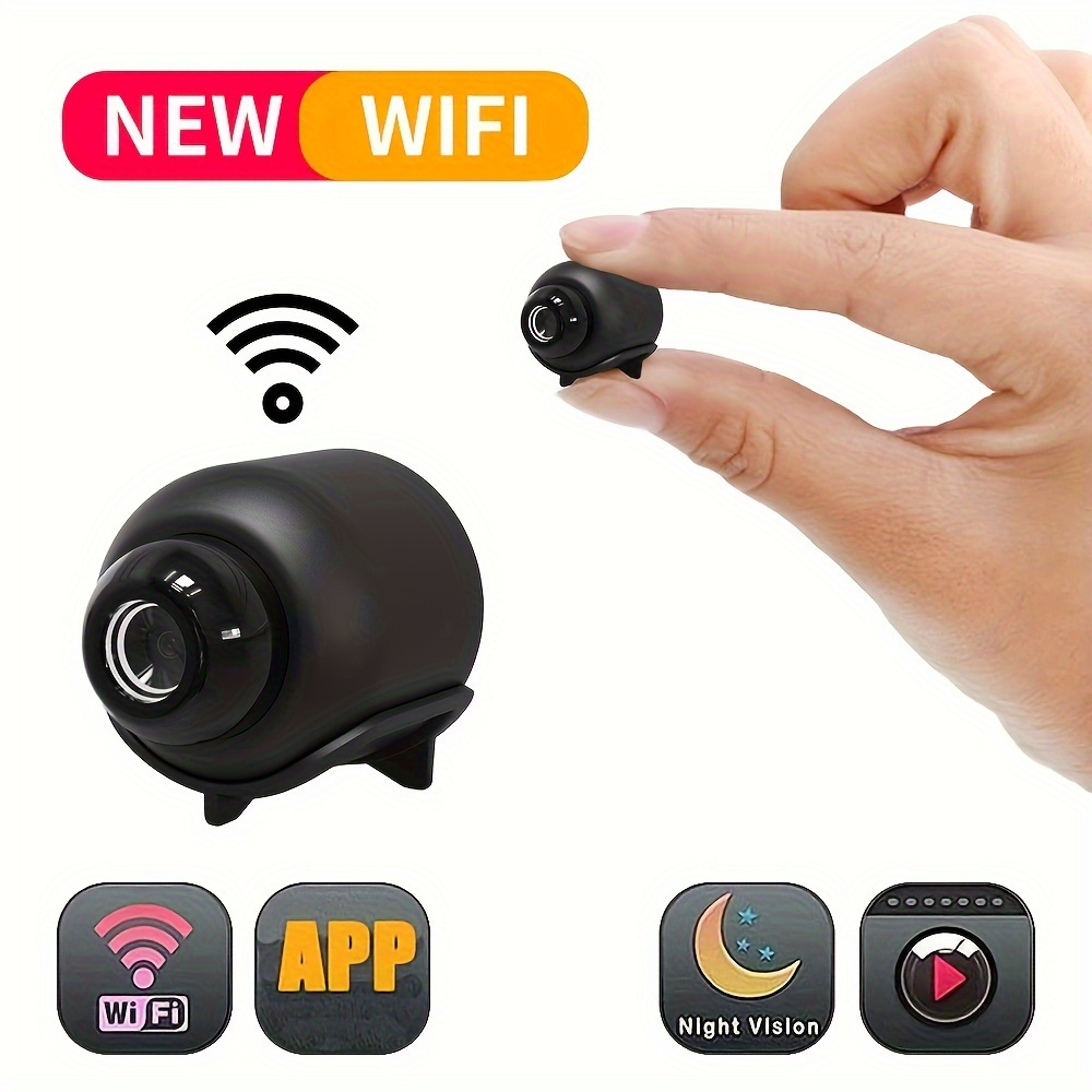 Mini Wifi Security Camera, Wireless Nanny Secret Camera, Small 1080p  Surveillance Camera With Cctv Audio Video Recording Tiny Cameras With Night  Vis