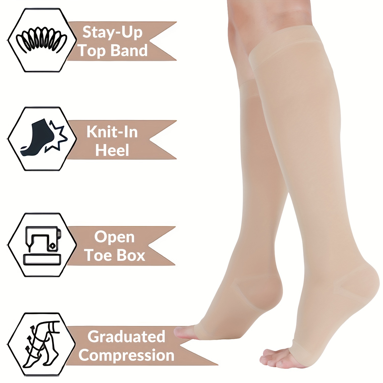 Compression Socks Women Plus Size - Free Returns Within 90 Days - Temu  United Kingdom