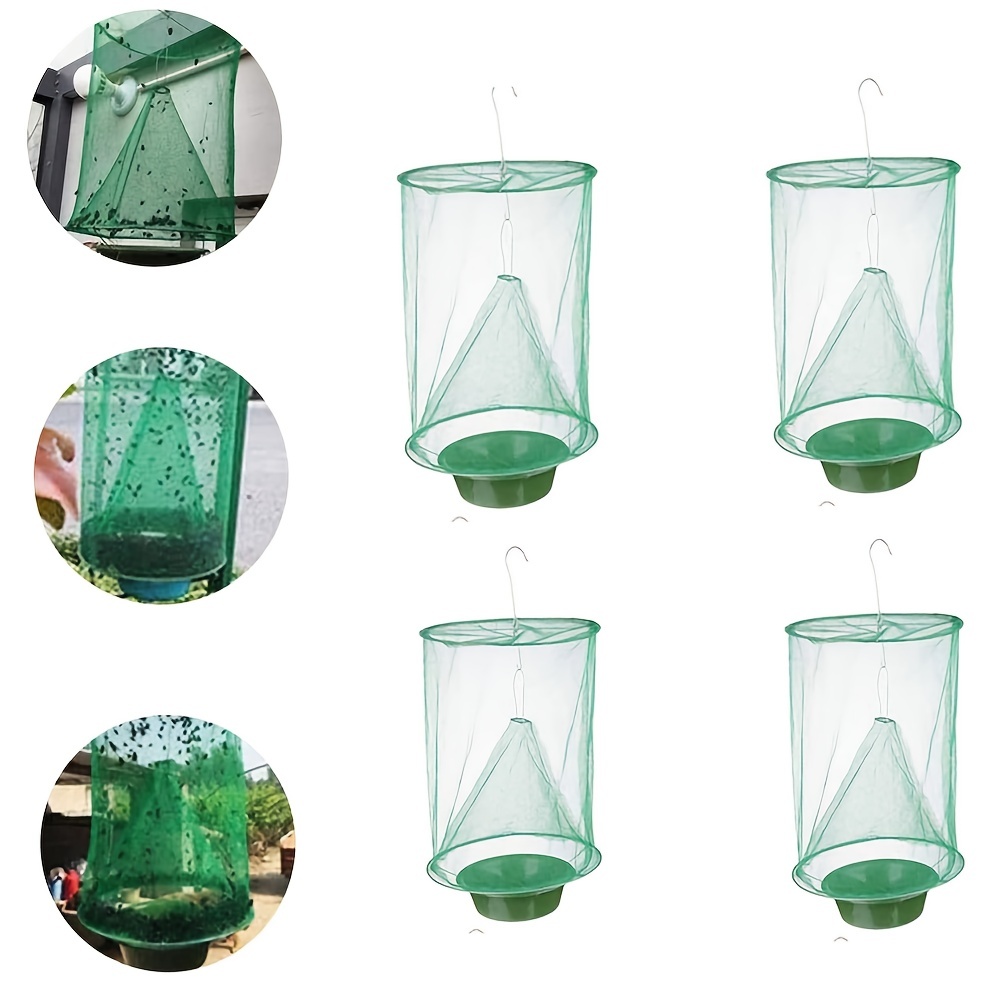Reusable Fruit Fly Trap Killer Yellow Cage Drosophila n Patio Fly Catcher  US