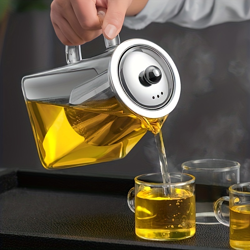 Glass Teapot with Removable Infuser OBOR Stovetop Safe Kettle