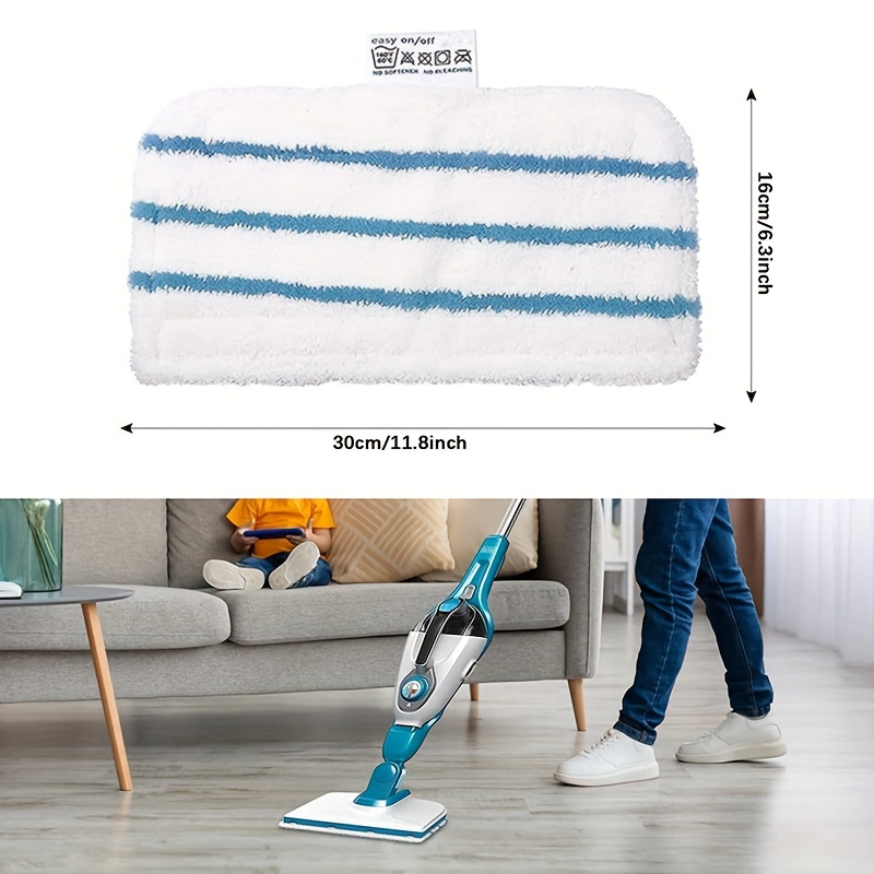 1 Pack Mop Pads Replacement for Black + Decker Steam Mop FSM1610/ FSM1630  Washable Mopping Pad Accessories 