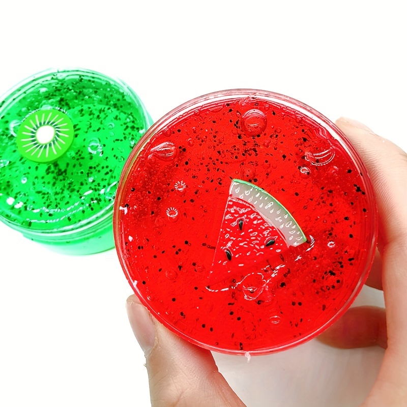 1pc/70ml Juguete De Cristal Slime, Juguete De Arcilla De Gelatina DIY De  Frutas, Favor De