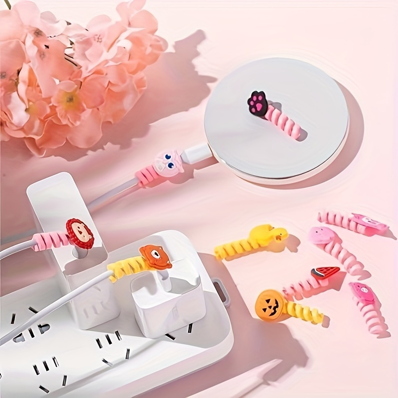 Phone Charger Cord Protector Animal - 3Pcs Cable Protector Cute Animal Bite  Cord Cover Charger Cable Protector for USB Charger - Data Cable Protector