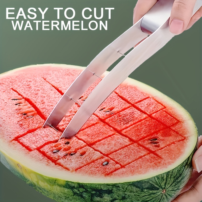 Stainless Steel Watermelon Slicer Easy And Safe Fruit Cutter - Temu  Switzerland