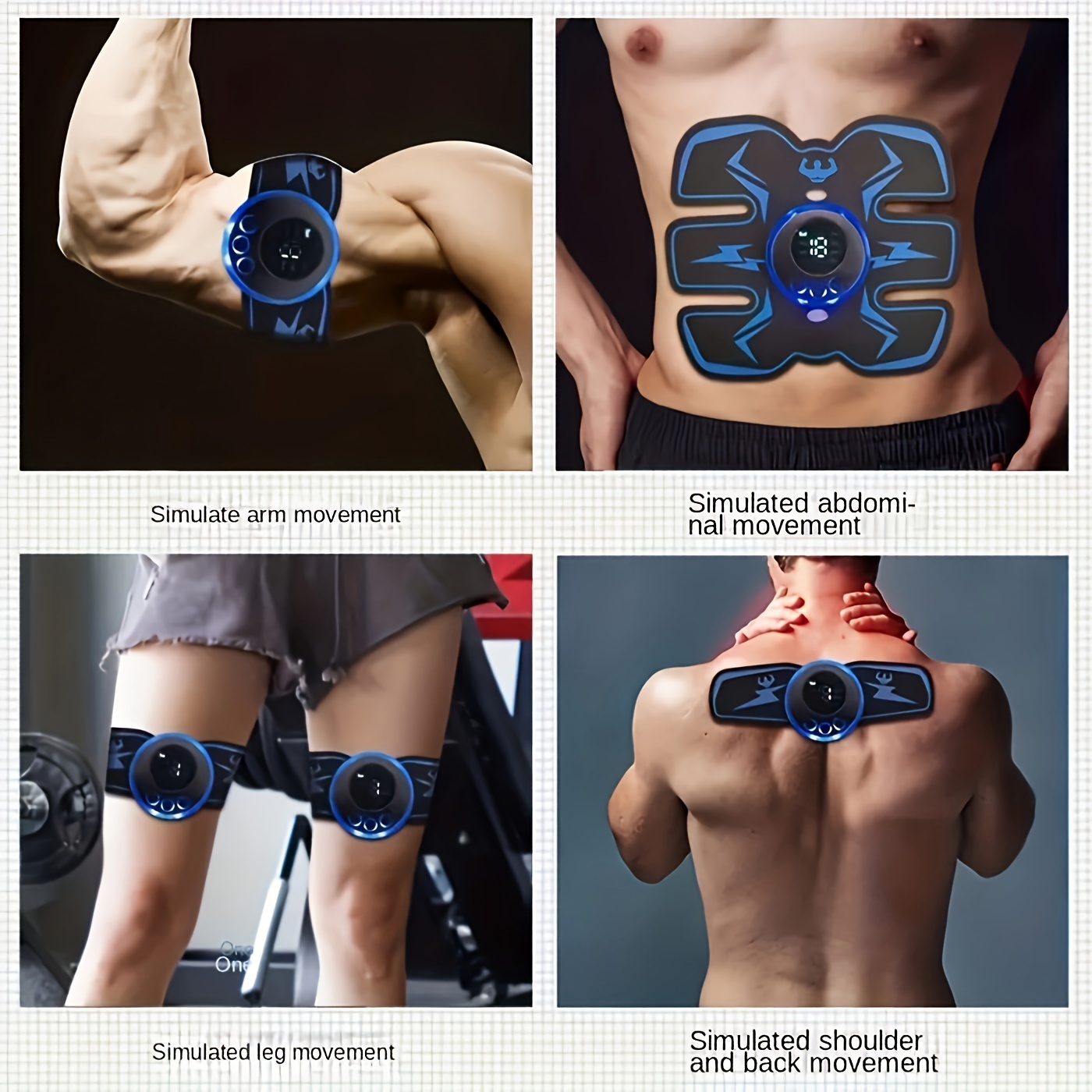 Tone Your Abs Buttocks Hips At Home With Muscle Stimulator - Temu