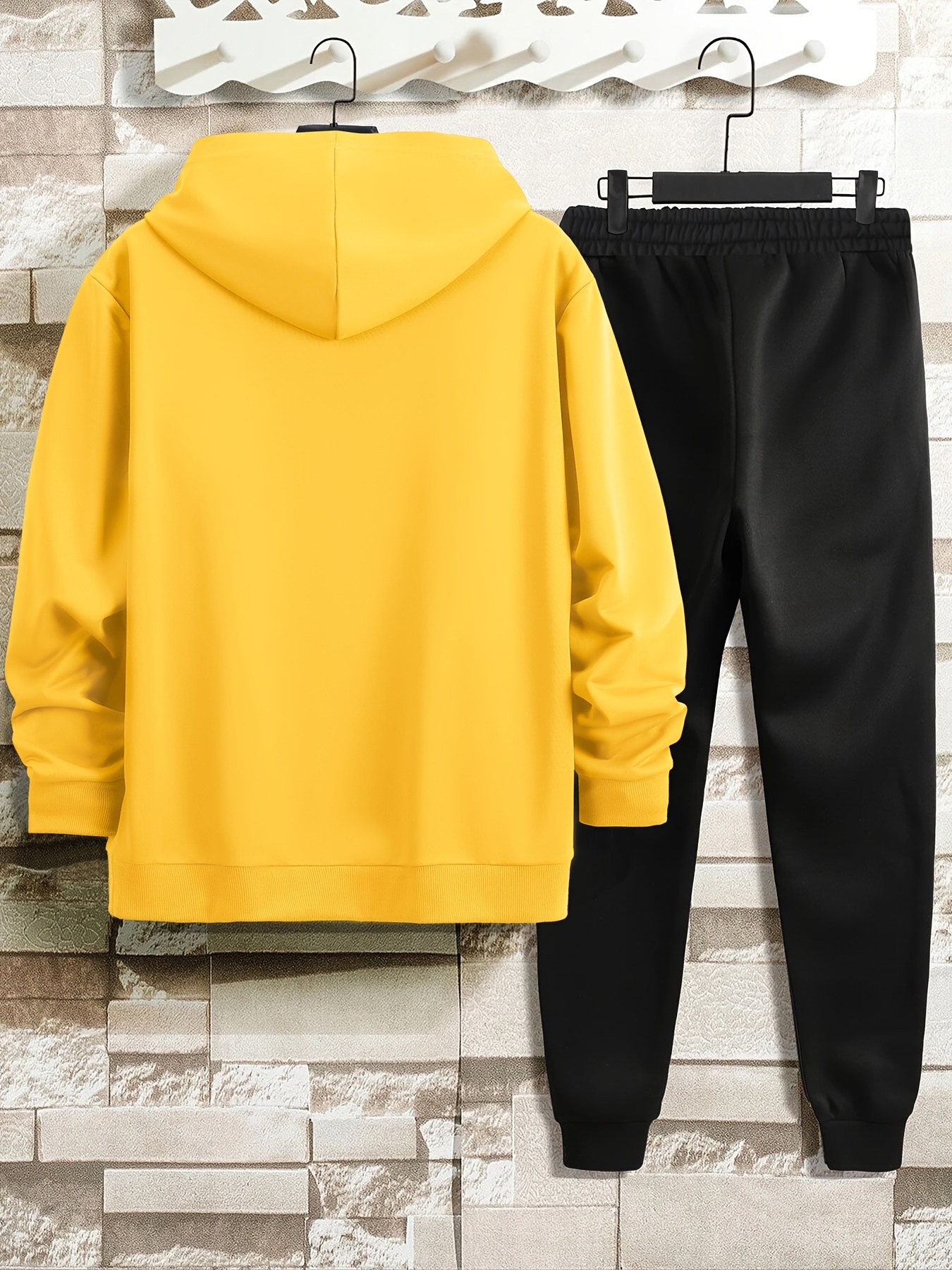 Yellow sweatshirt and on sale sweatpants