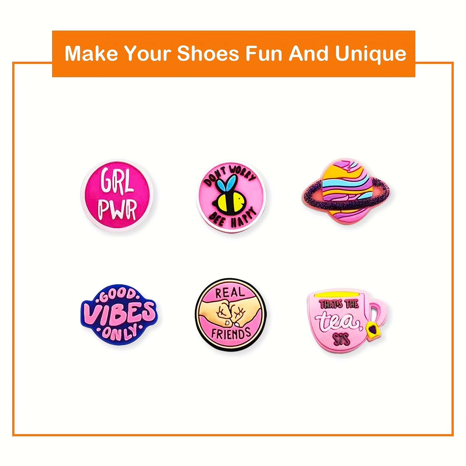 Valentine's Day Croc Charms Pink PVC Shoe Decorations Clogs Wristband  Accessories Women Men Couple Festival Party Gifts
