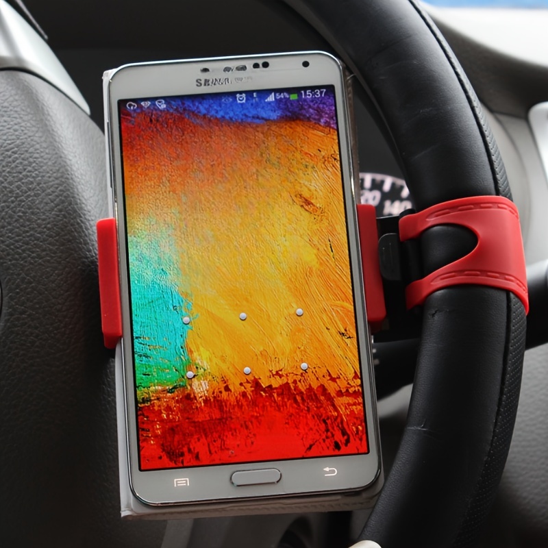 Car Steering Wheel Mobile Phone Holder Navigation Rack Car - Temu