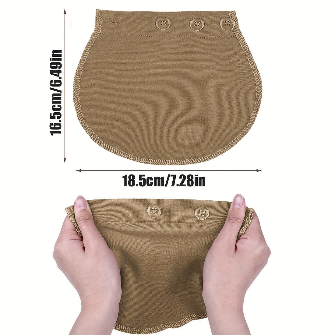Elastic Maternity Pants Extender Solid Color Adjustable - Temu