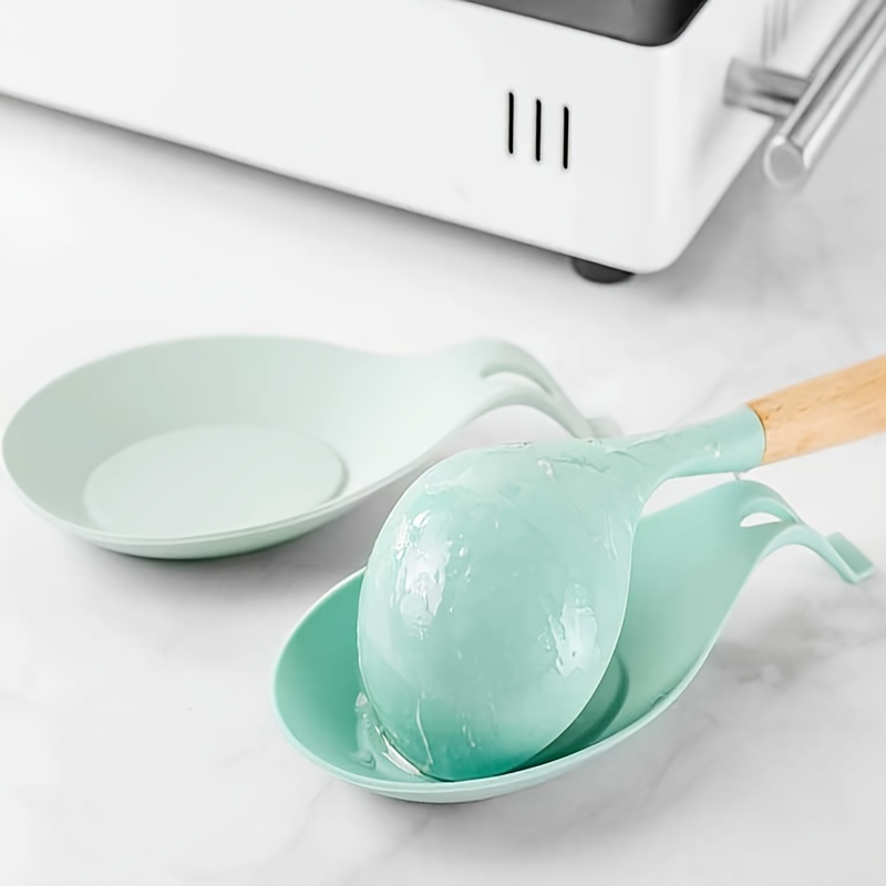 Heat resistant Silicone Spoon Rest Reusable Ladle Holder For - Temu