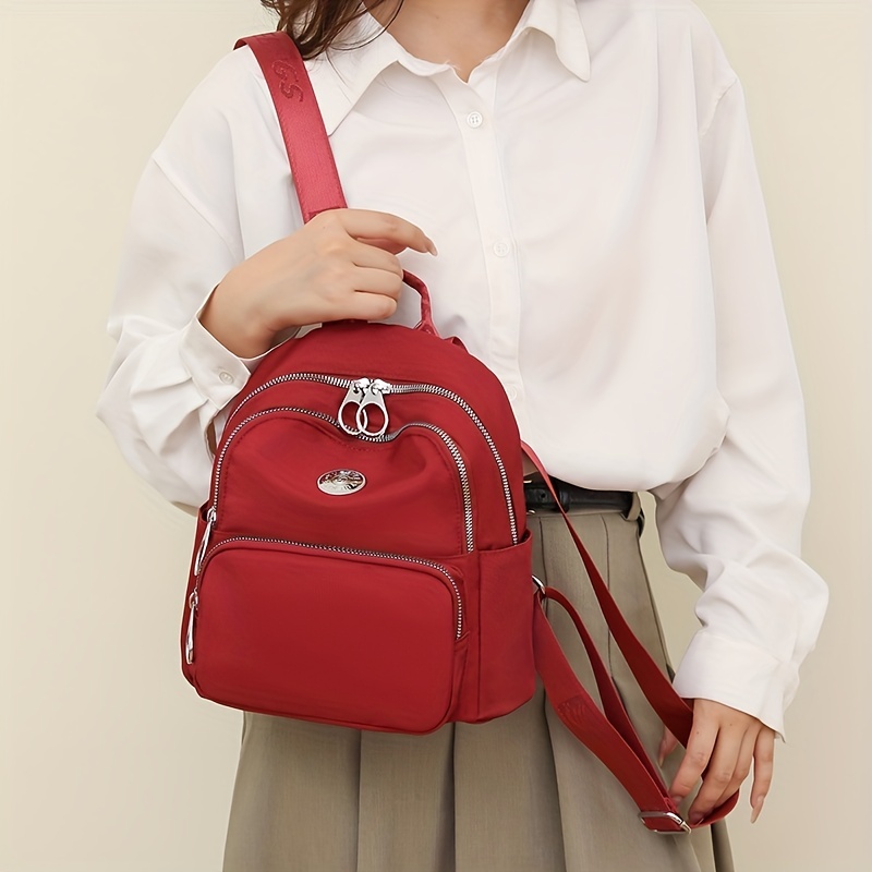 Bolsa Mini mochila de moda para mujer, mochilas pequeñas sólidas