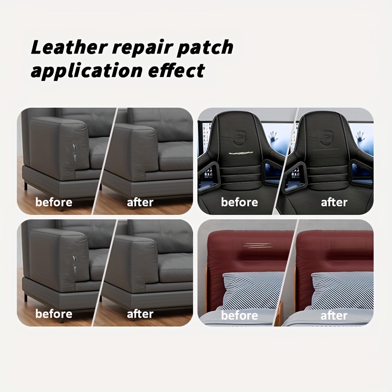 1pc Large Size, Self-adhesive Leather, Sofa Repair Allowance, Headboard  Soft Bag, Car Seat Refurbishment