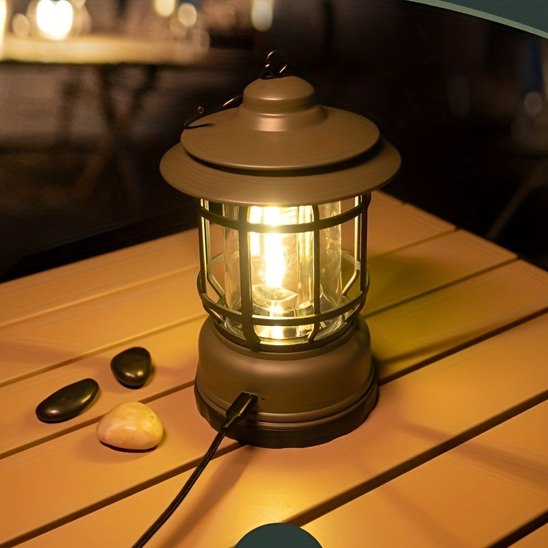 Retro Portable 2200mah Camping Lantern Vintage 4 Lighting - Temu