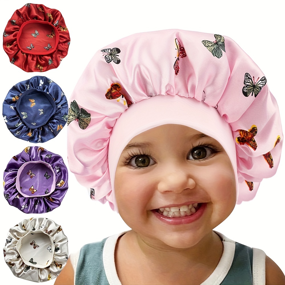 Acheter Couvre-tête pour filles, large bande, chapeau de couchage pour  enfants, Bonnet de nuit, soins capillaires, Bonnet de nuit