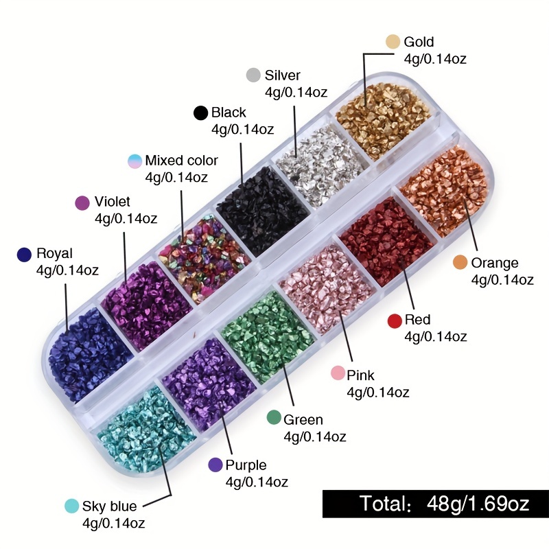 Bottle Irregular Glitter Transparent Gravel Gem Stones - Temu