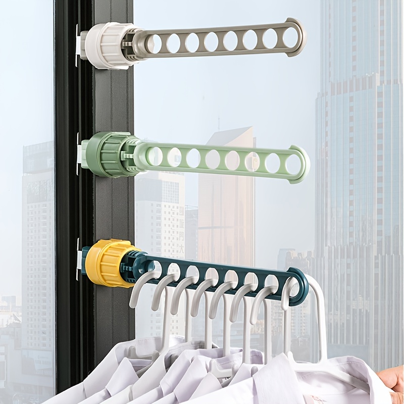 Shoe Drying Rack Punch free Clothes Drying Rack Balcony - Temu