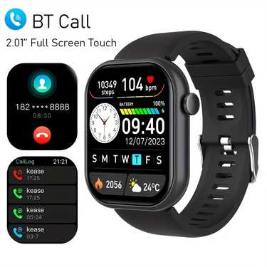 1pc Smart Watch With Wireless Call, Smart Watch For Men And Women With Heart Rate & Blood Pressure Monitoring BT Connection