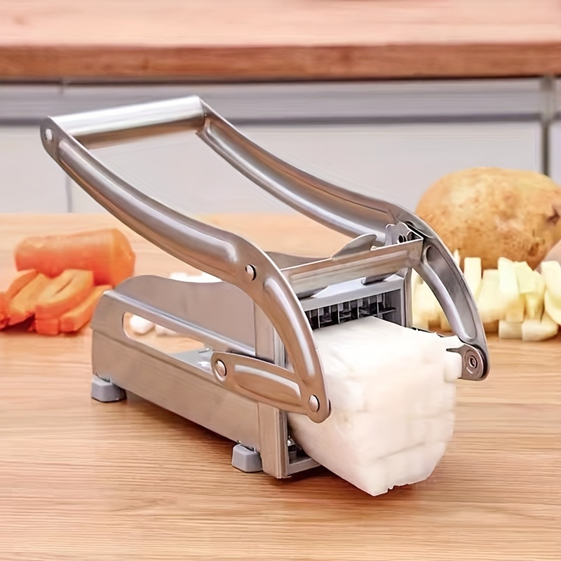 Potato Slicer Potato Lattices French Fry Cutter Stainless Steel Wavy  Chopper with Food Safety Holder Mandoline Slicer For Kitchen Multi Tools  Set