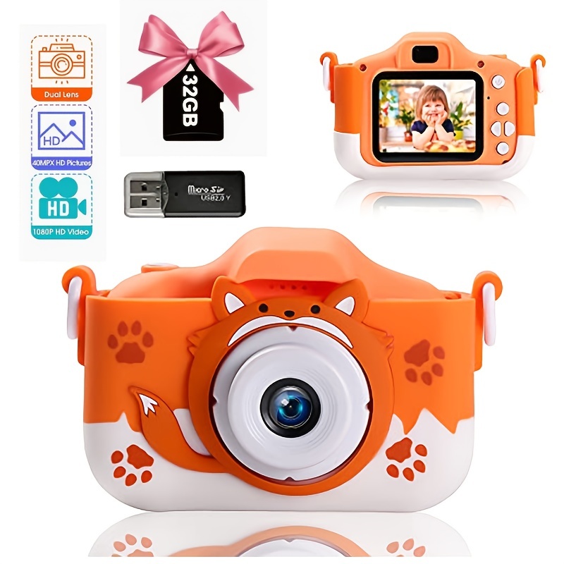Kids Camera for Boys and Girls, SINEAU Digital Camera for Kids Toy Gift,  Toddler Camera Birthday Gift for Age 3 4 5 6 7 8 9 10 with 32GB SD Card