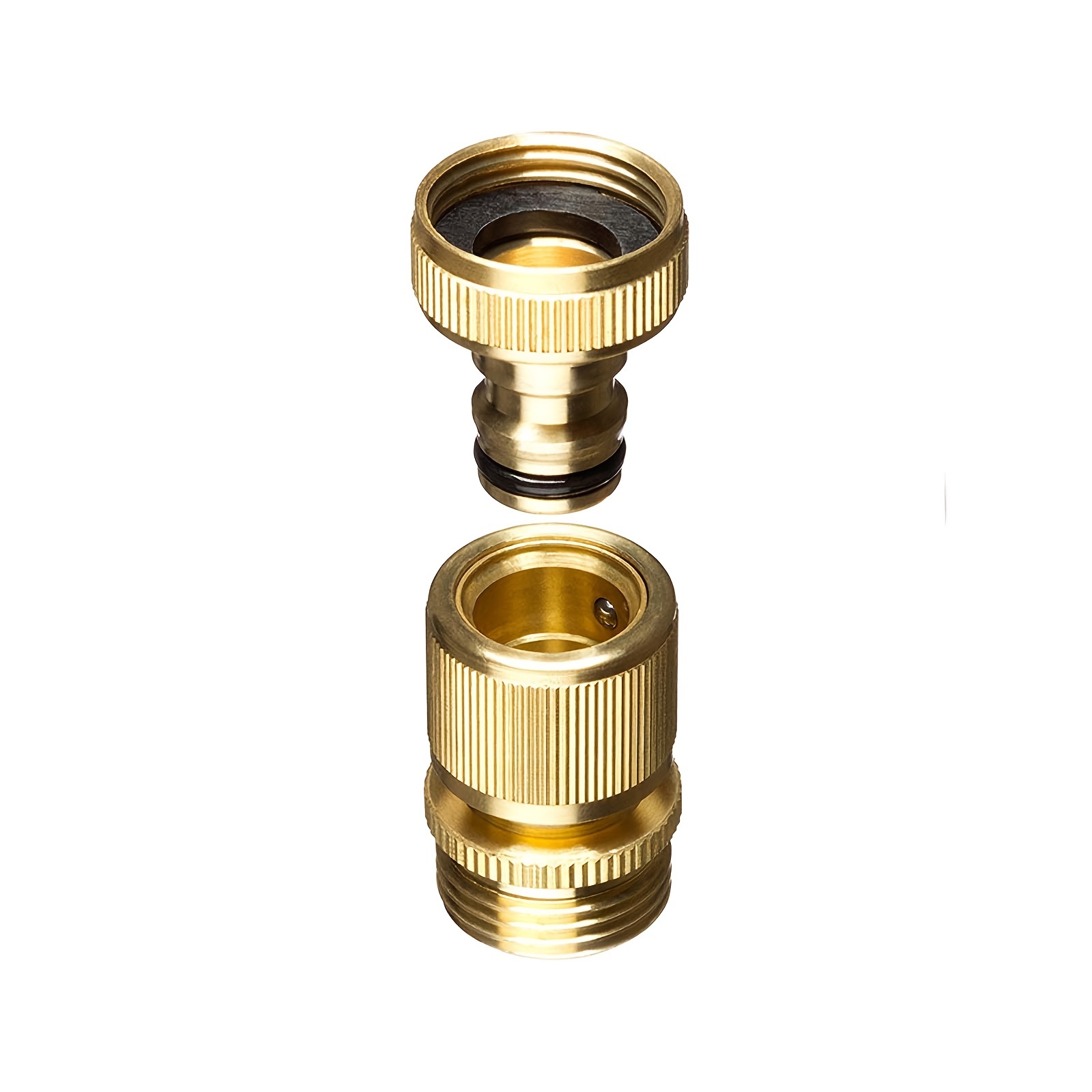1 Pair Brass Hose Quick Connect 3/4 Inches GHT Thread Garden Fittings Male & Female