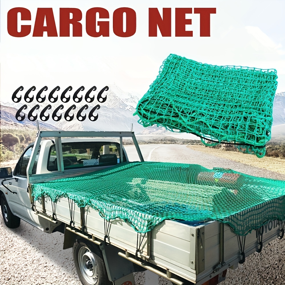 Organisateur de filet de coffre à 3 poches, filet extensible de stockage de  cargaison résistant compatible pour SUV, voiture, lit de camionnette - Temu  France