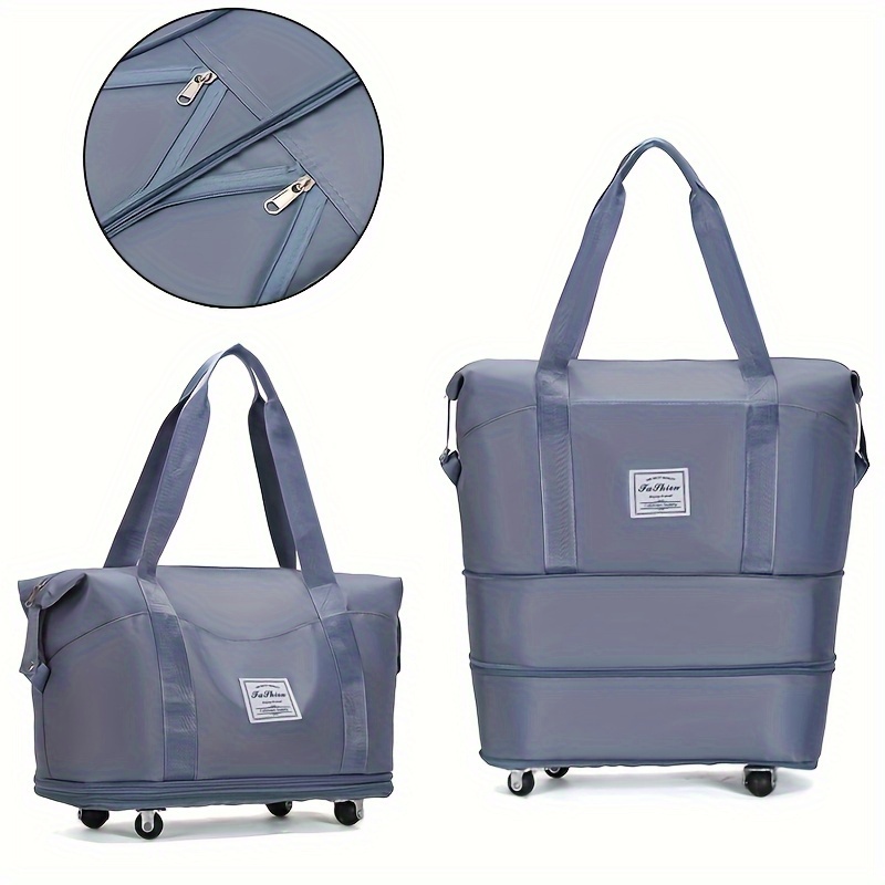 Women Travel Bag Trolley Suitcase PU Leather Large Capacity Waterproof  Print Luggage Duffle Bag Men Tote on Wheels - AliExpress