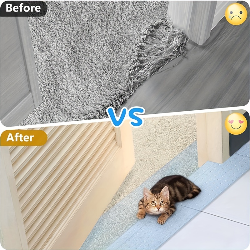 Protecteur de tapis pour chat, bouchon anti-rayures en plastique