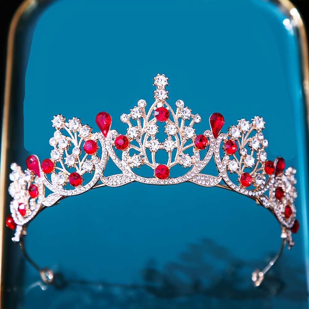 1pc Elegante Strass Principessa Corona Principessa Regina - Temu Italy