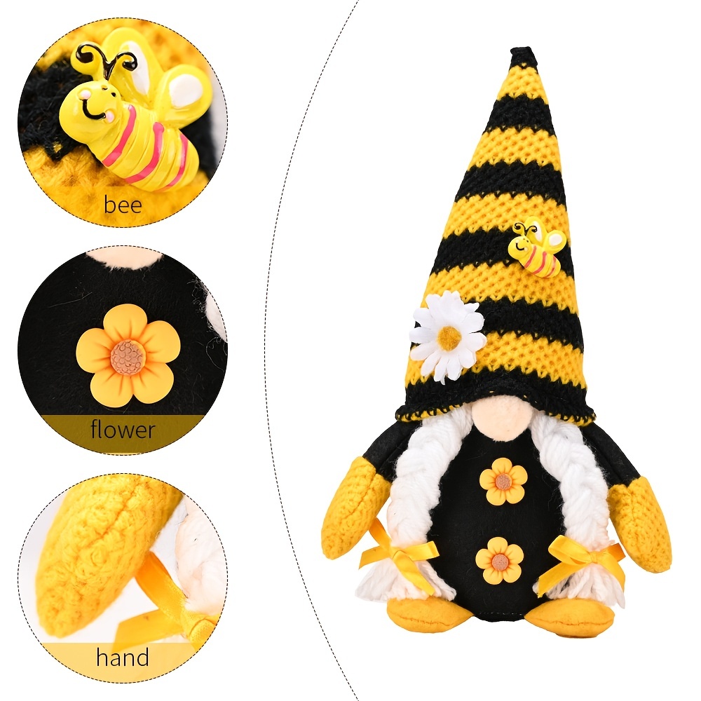 Bee and Flower Decor Faceless Gnome – The Nest On Main