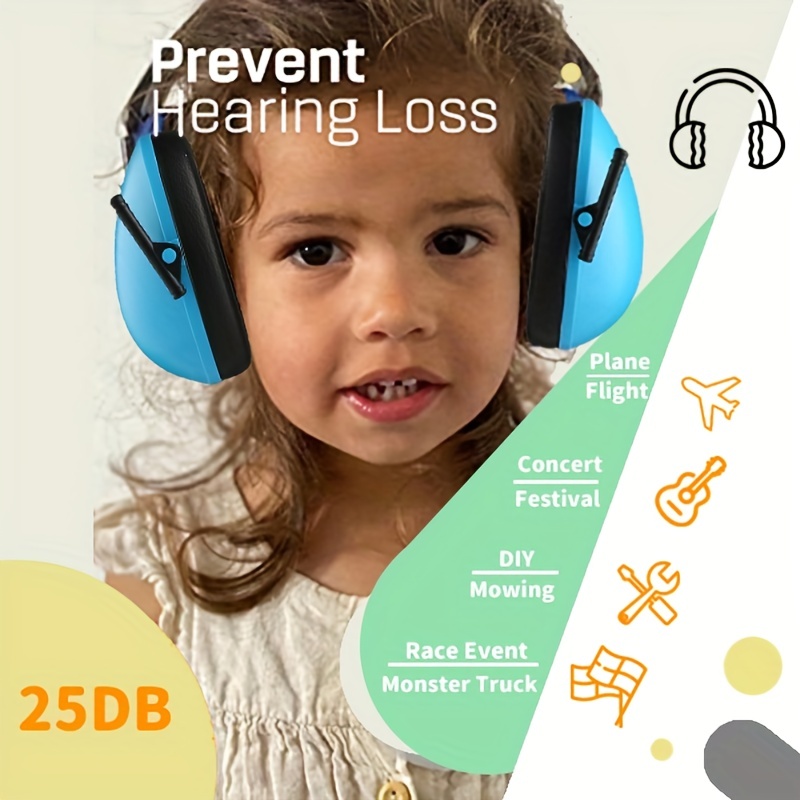  Protección auditiva para bebés, orejeras para bebés, protección  auditiva para bebés, orejeras para dormir con cancelación de ruido, orejeras  de protección auditiva para bebés con diadema elástica, : Bebés