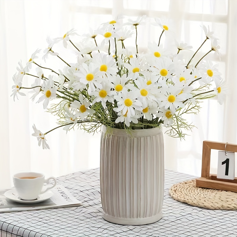 Artificial Daisy Flowers Bulk Artificial Daisies Bulk Fake - Temu