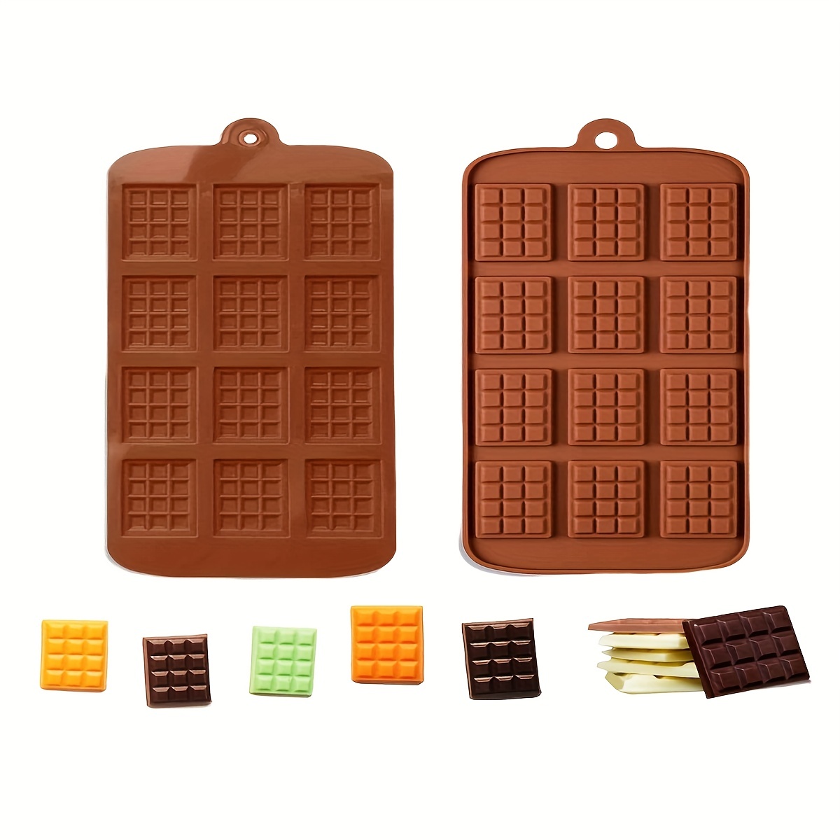 Chocolate Bar Molds 3d Silicone Mold Candy Mold Non stick - Temu