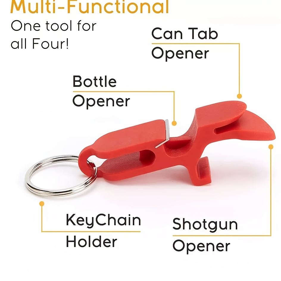 Shotgun Tool Bottle Opener Keychain Beer Shotgunning - Temu