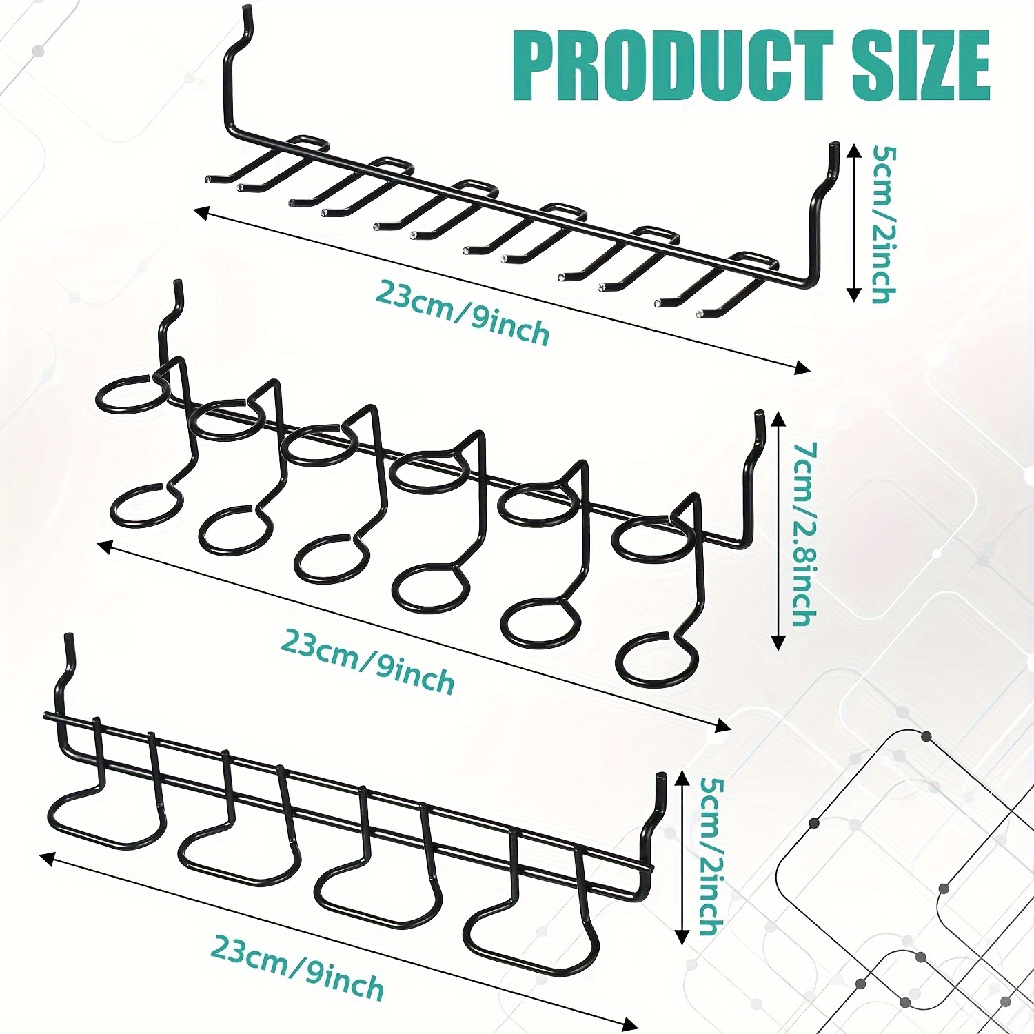 Metal Hole Plate Storage Hook Rack Suitable Hole Plate A - Temu Canada