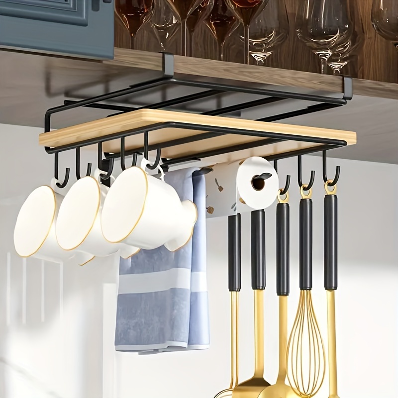 Household Stainless Steel Rag Rack, Kitchen Storage Rack, Punching