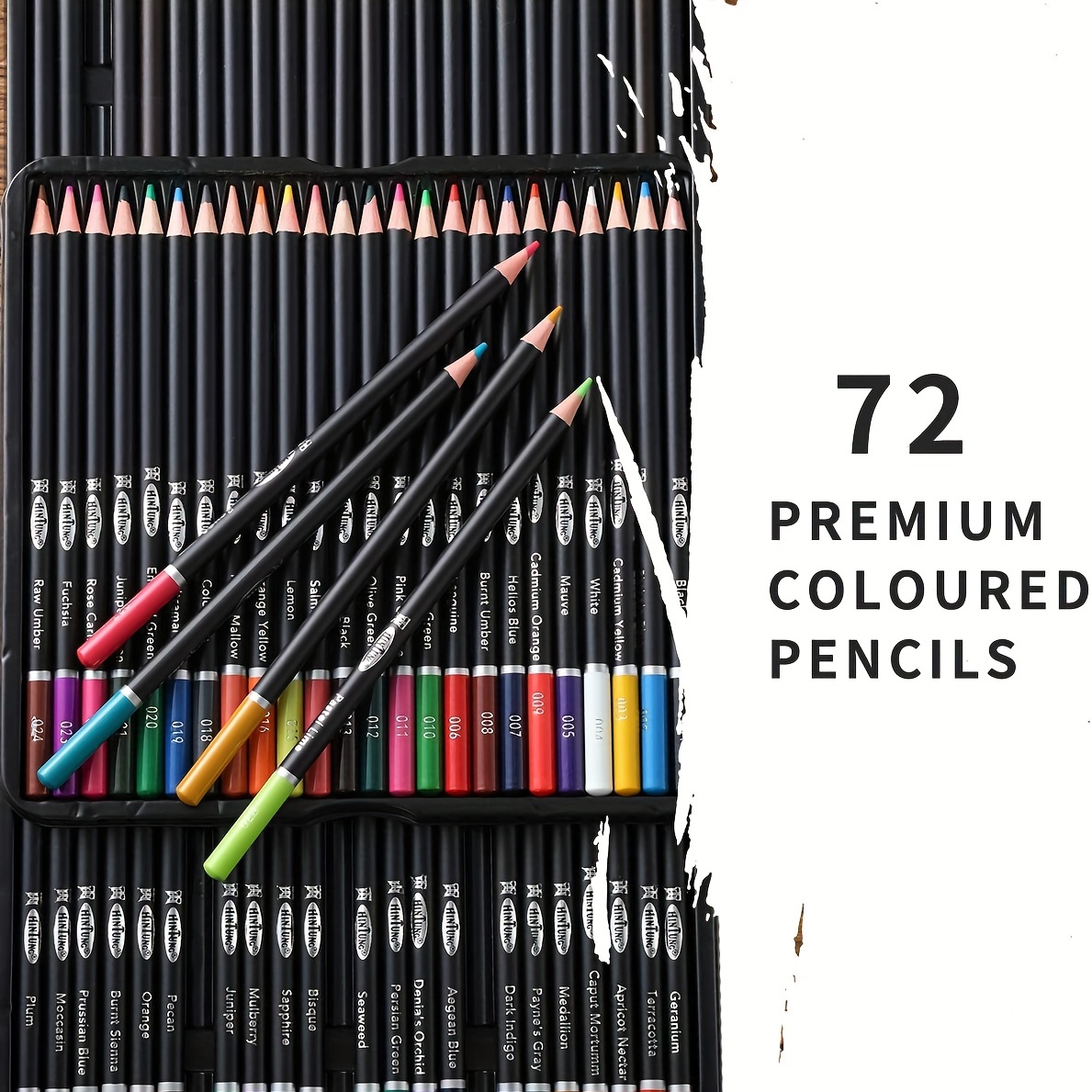 Ccfoud Professional Colored Drawing Pencils Set, Set Of 72 Colors, Skin  Tone Colored Pencils For Portraits And Skintone Artists ,for Beginners And  Ar