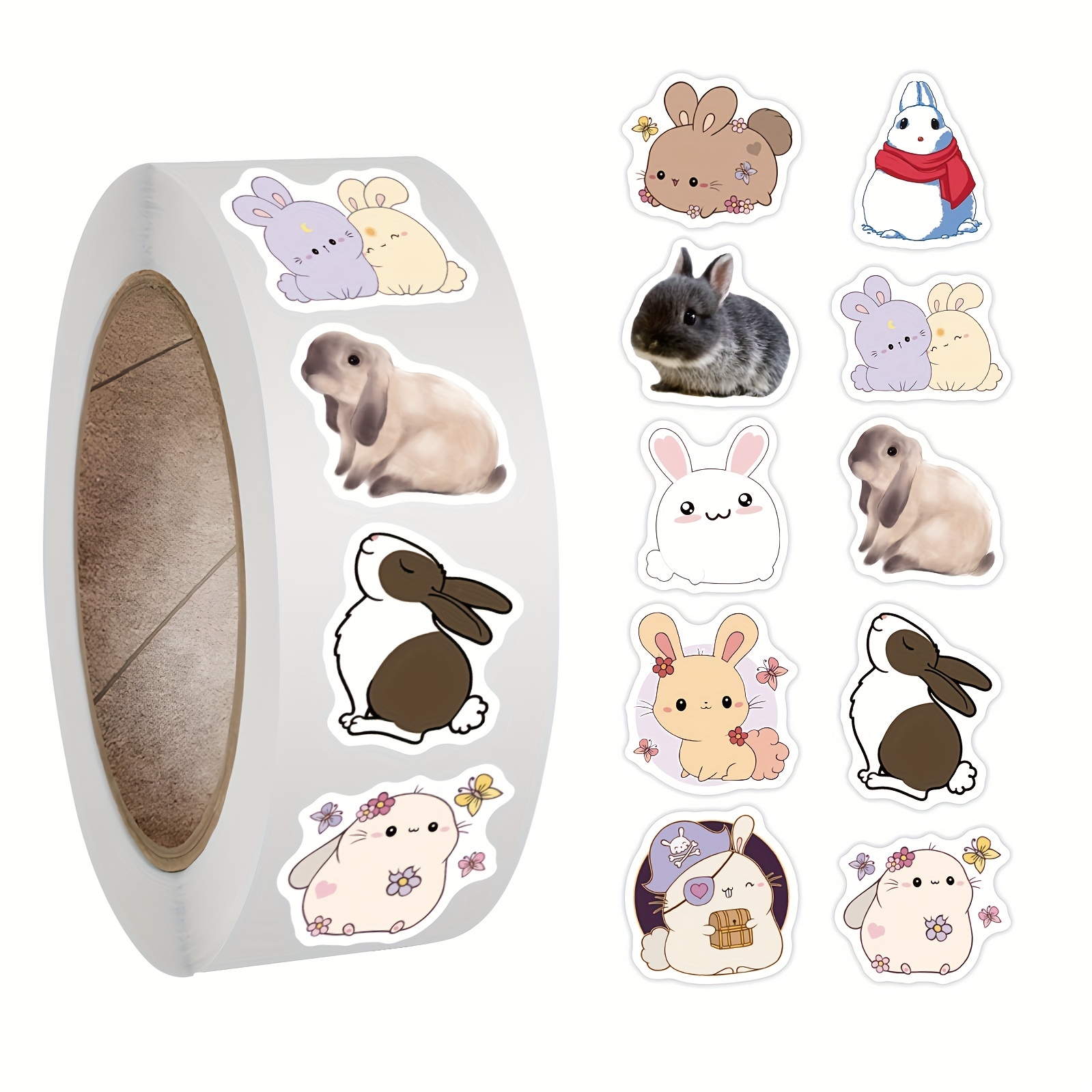 Cute Rabbit Daily Kawaii Decoration Stickers Planner - Temu