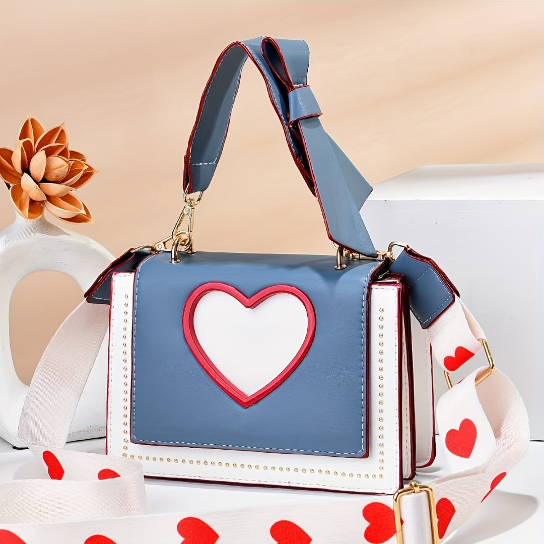 Girly Heart Square Shoulder Bag