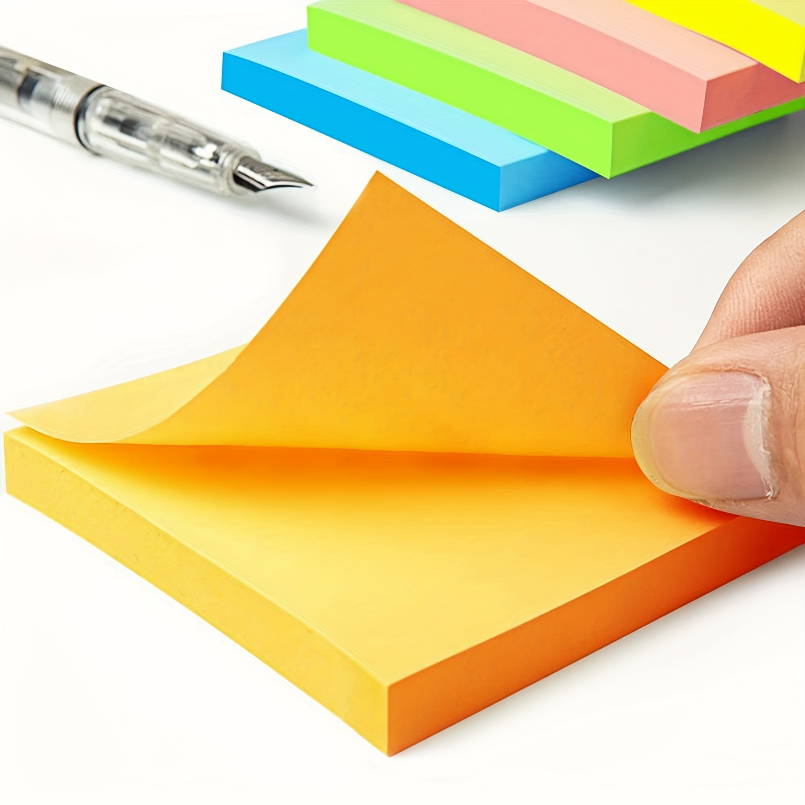 Sticky Notes bright Colors Self stick Pads Easy To Post For - Temu