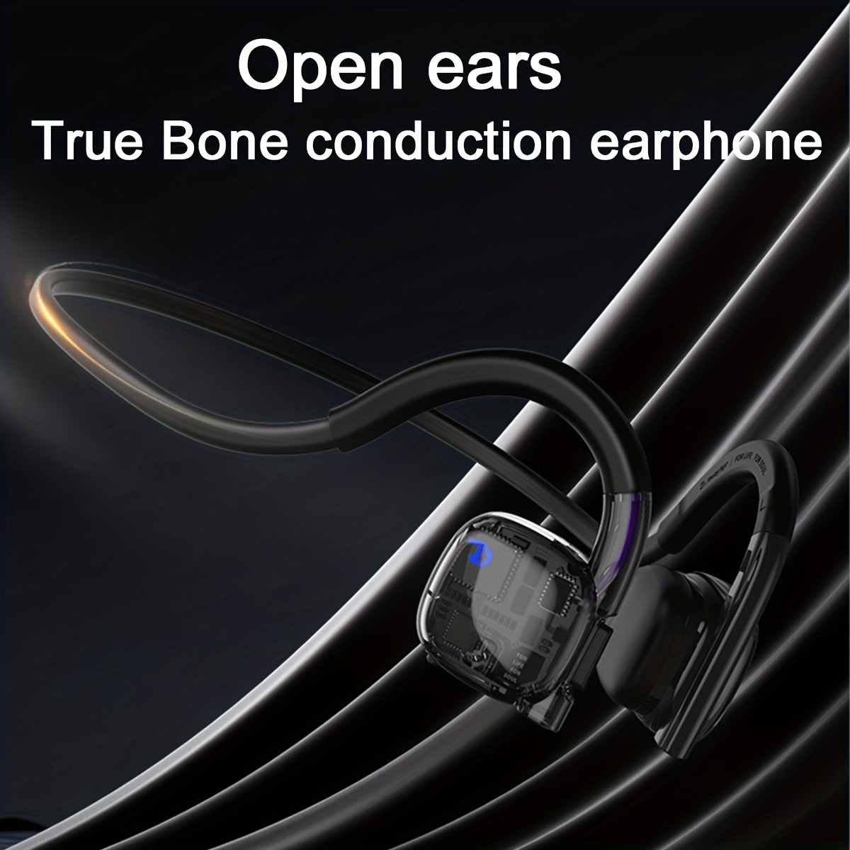 Auriculares inalámbricos de conducción ósea con clip para la oreja,  auriculares de oreja abierta 2023, Bluetooth inalámbricos, auriculares de