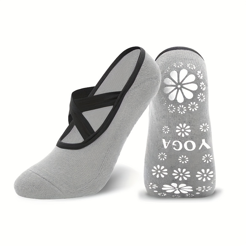 Yoga Socks Non skid Gripper Socks In Barre Pilates Ballet - Temu