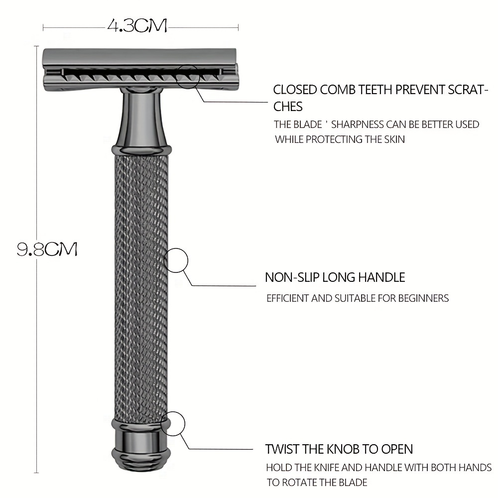 EDC Titanium Shaver Shaving Razor Men Personal Safety Razor Blades Shaver  Gift