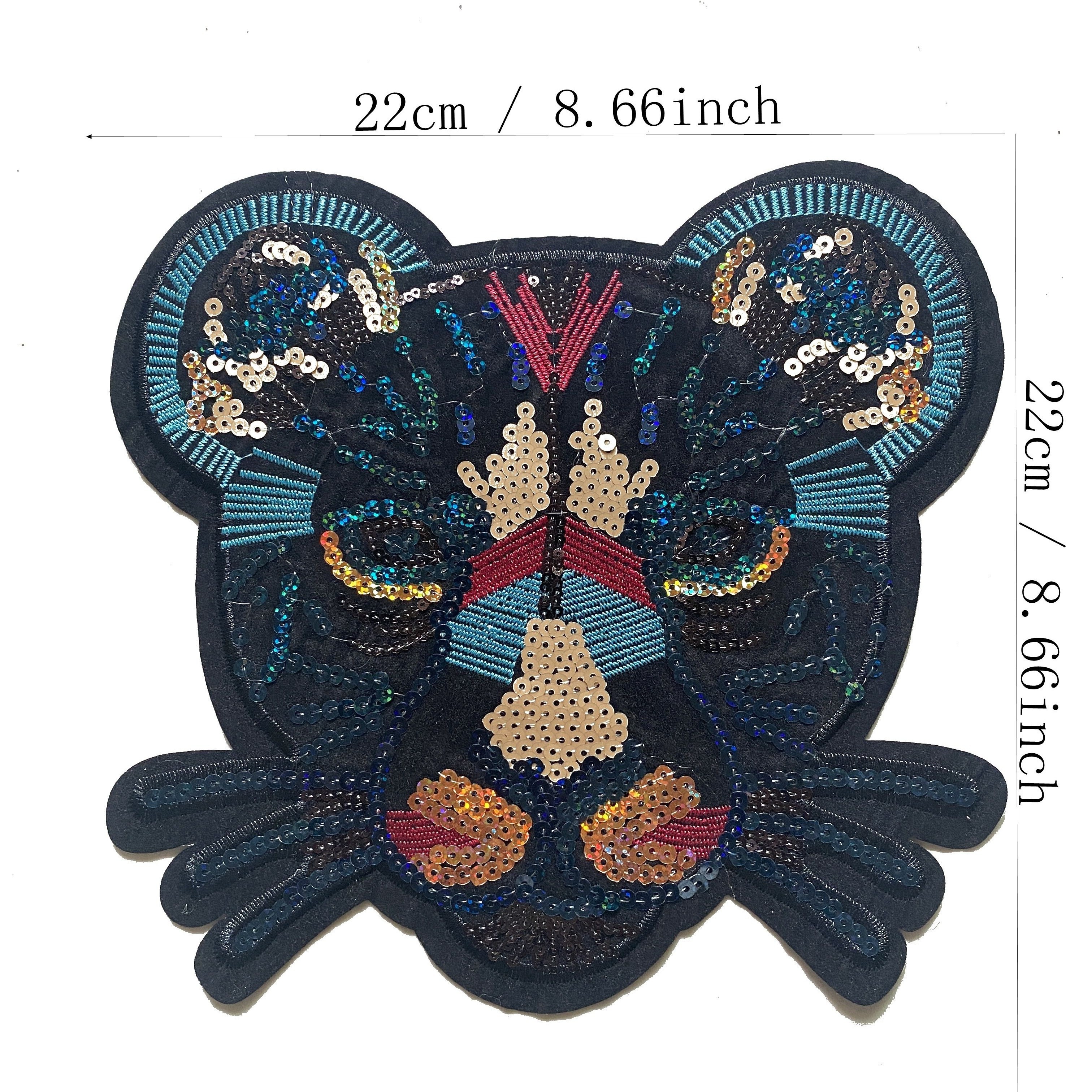 Leopard Embroidery Cloth Stickers Animal Embroidery - Temu