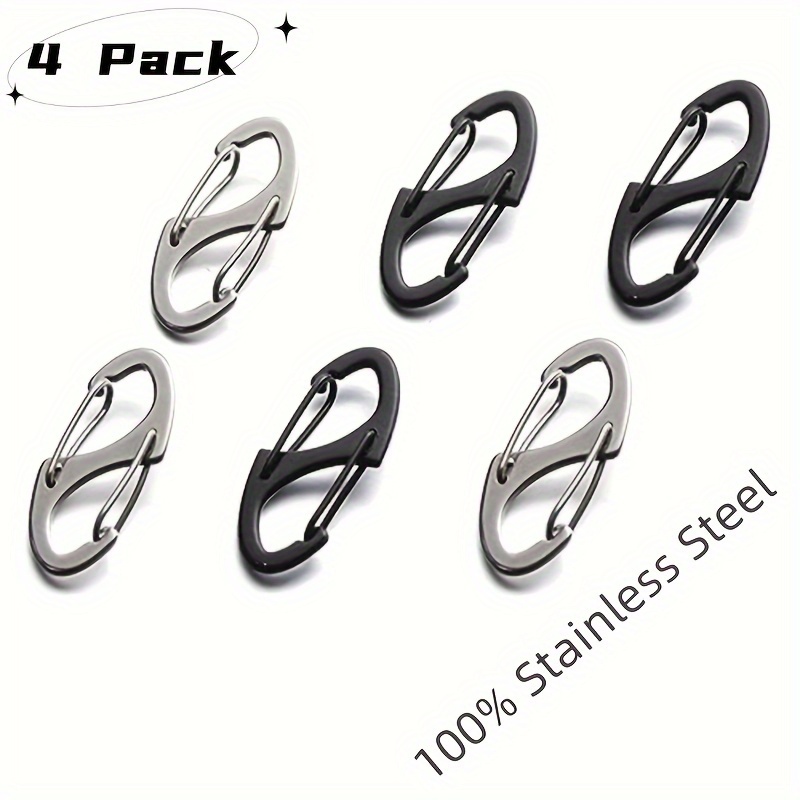20pcs Stainless Steel Zipper Pull Locks Zipper Clips For Backpacks Anti  Theft Accessories, Dual Spring S Carabiner Zipper Clip Theft Deterrent For  Lug