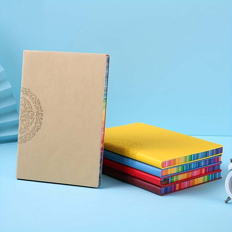 A5 A6 Soft Cover Journal 200 Pages Colorful Rainbow Edge Lined Journal