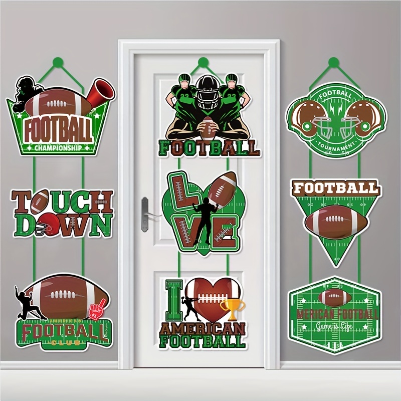 9pcs/set Decorazioni Per Feste A Tema Di Football Americano - Temu Italy