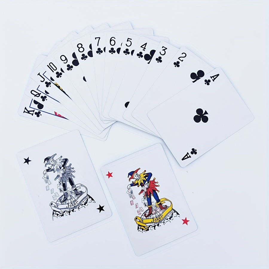 Jeu de Carte 54 BETOY 2PCS Jeu de Cartes de Poker Imperméable Plastique  Outil de Tours de Magie Classique pour la Fête et Le Jeu : : Jeux  et Jouets