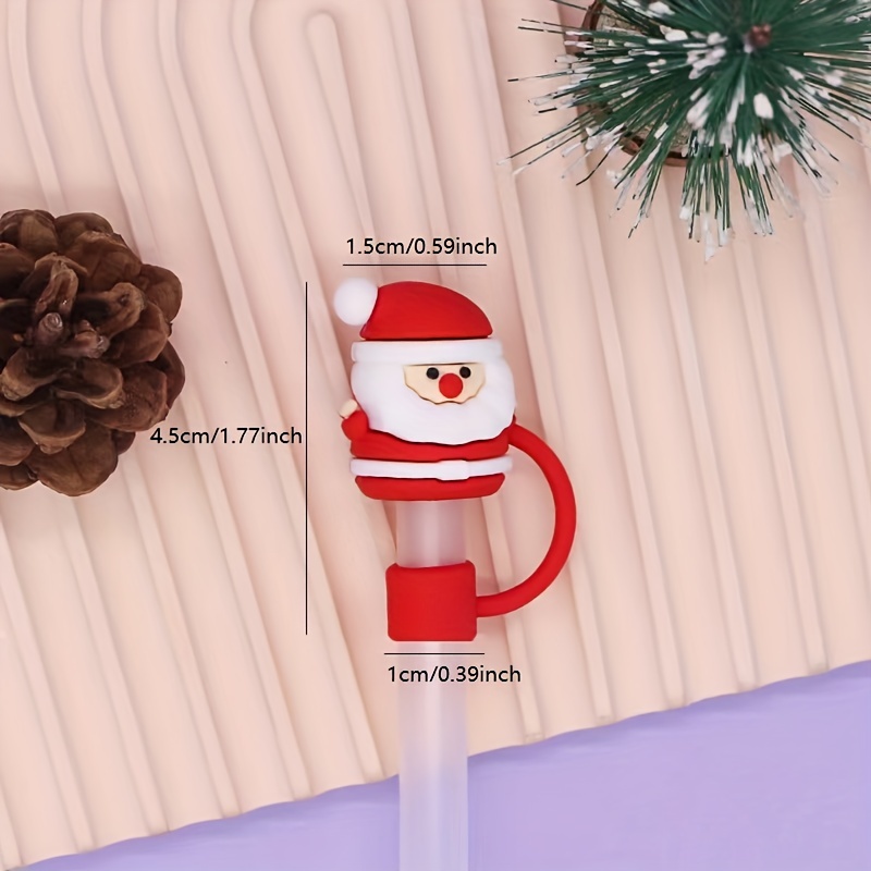 Reusable Cartoon Christmas Series Straw , Cute Silicone Dust-proof Straw  Cover, Cup Decoration Accessories, Party Decor, Party Supplies, Holiday  Decor, Holiday Supplies - Temu